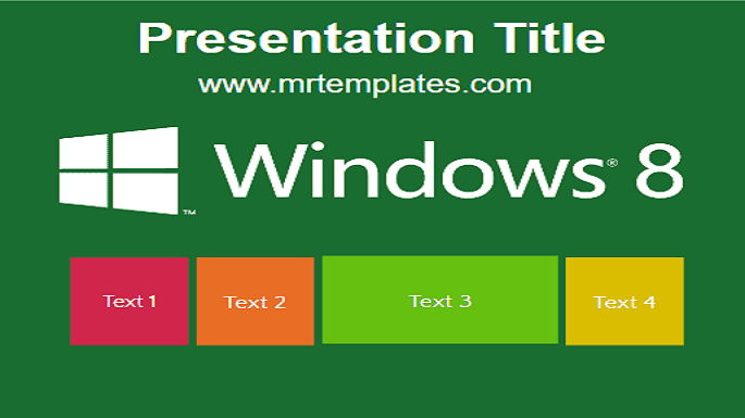 Windows 8 PPT Template
