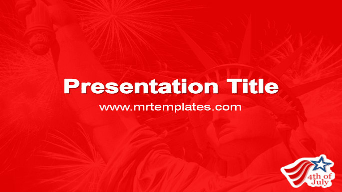 4th of July PPT Template