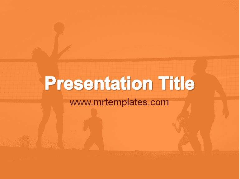 Volleyball PPT Template