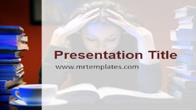 Stress on Students PPT Template