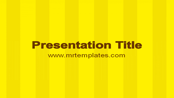 Yellow PPT Template