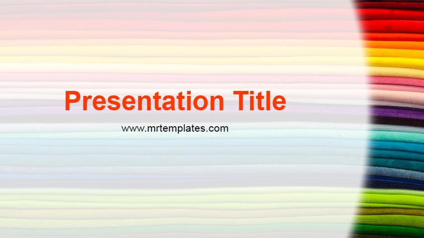 Colorful Fabrics PPT Template