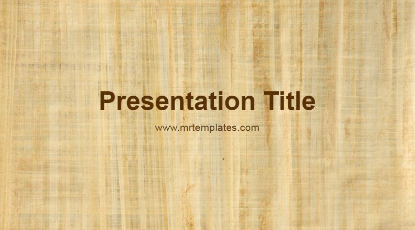 Papyrus PowerPoint Template
