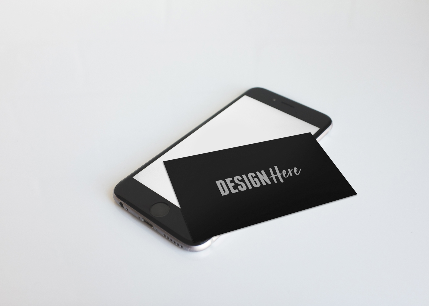 Business card on iPhone