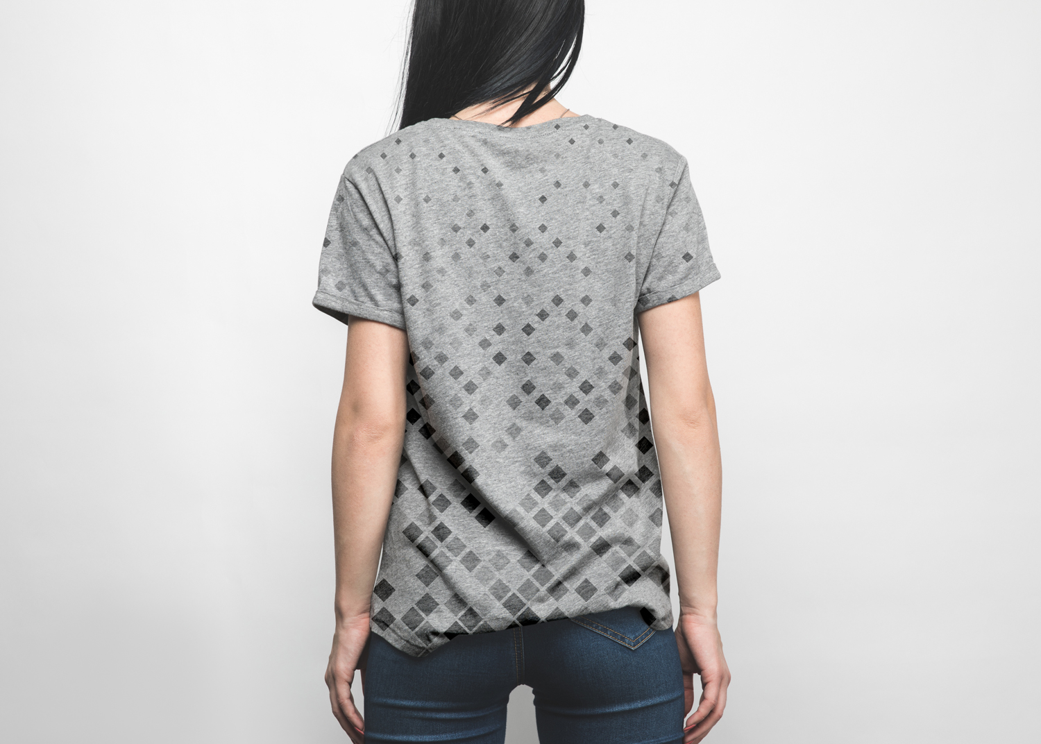 Back T Shirt Mockup For Woman Psd Mockup Template