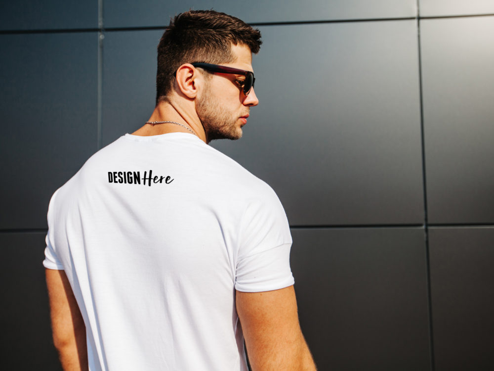 Download Realistic Back T-Shirt Mockup - PSD Mockup Template