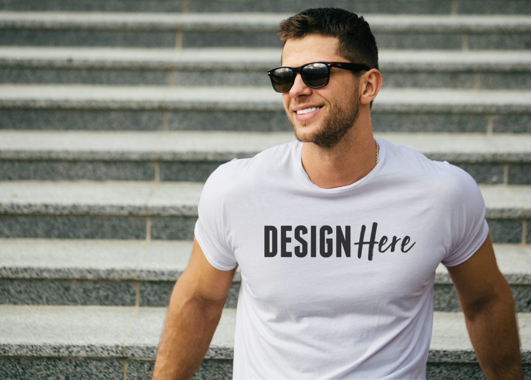 Tshirt Mockup on Man Model - Download Now For Free