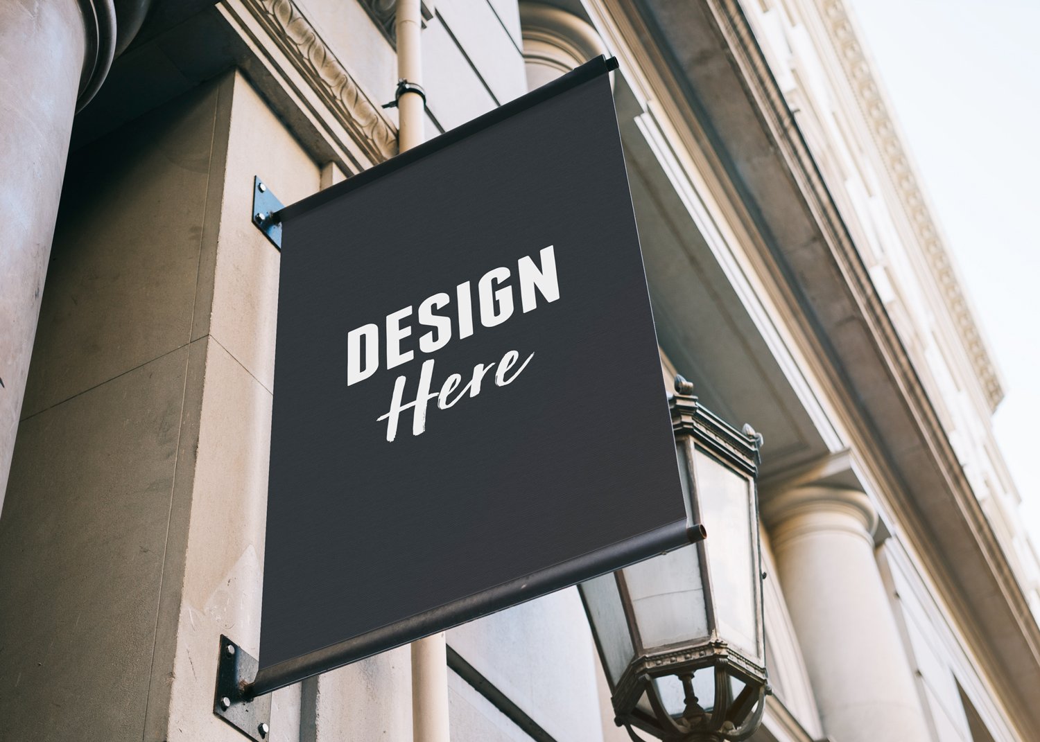 Download Black Signboard Mockup - PSD Mockup Template