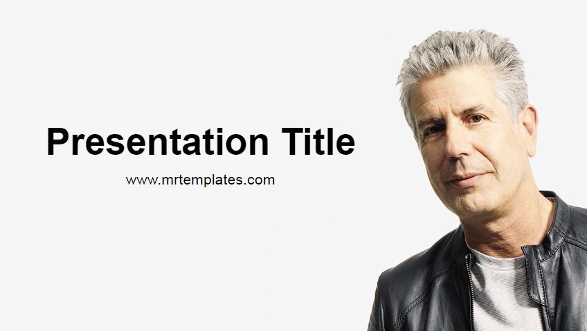 Anthony Bourdain PPT Template