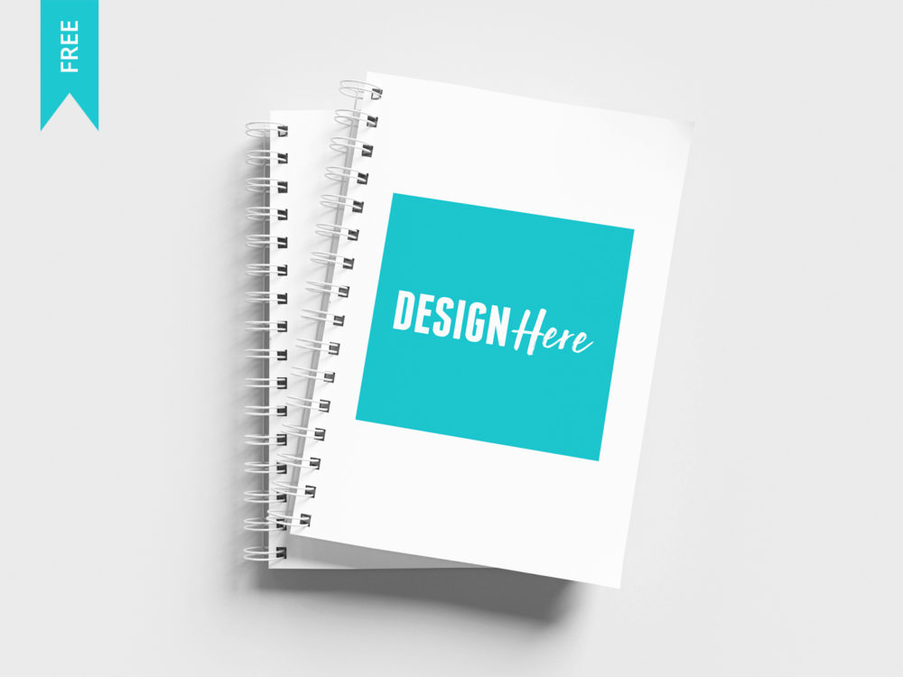 Download Free Wire Bound Notebook Mockup - PSD Mockup Template - Download Now