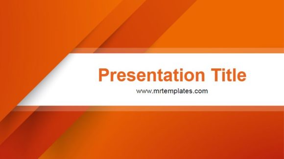 Orange PowerPoint Template - GraphicXtreme