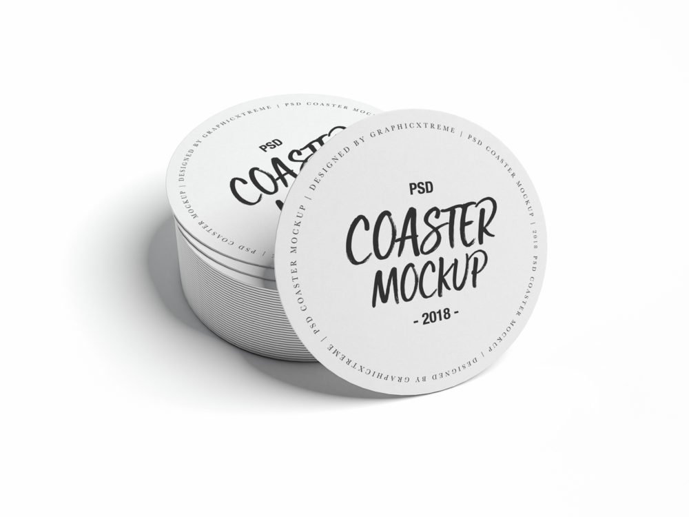 Get Sandstone Coaster Mockup File Mockups