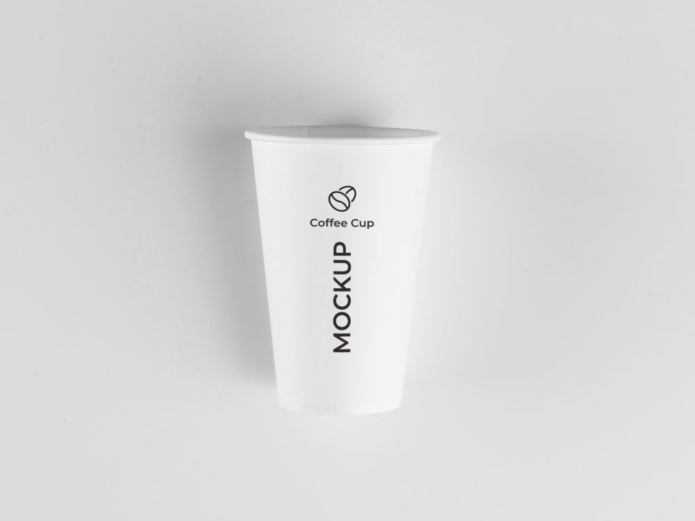 white paper cup mockup