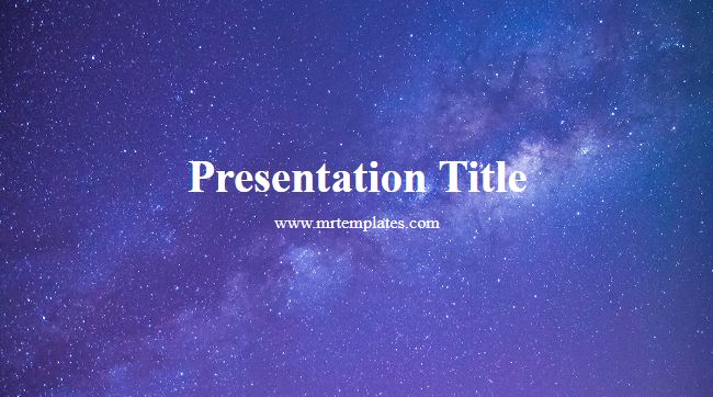 Galaxy PPT Template