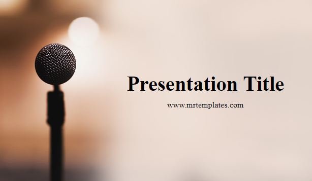 Public Speaking PPT Template