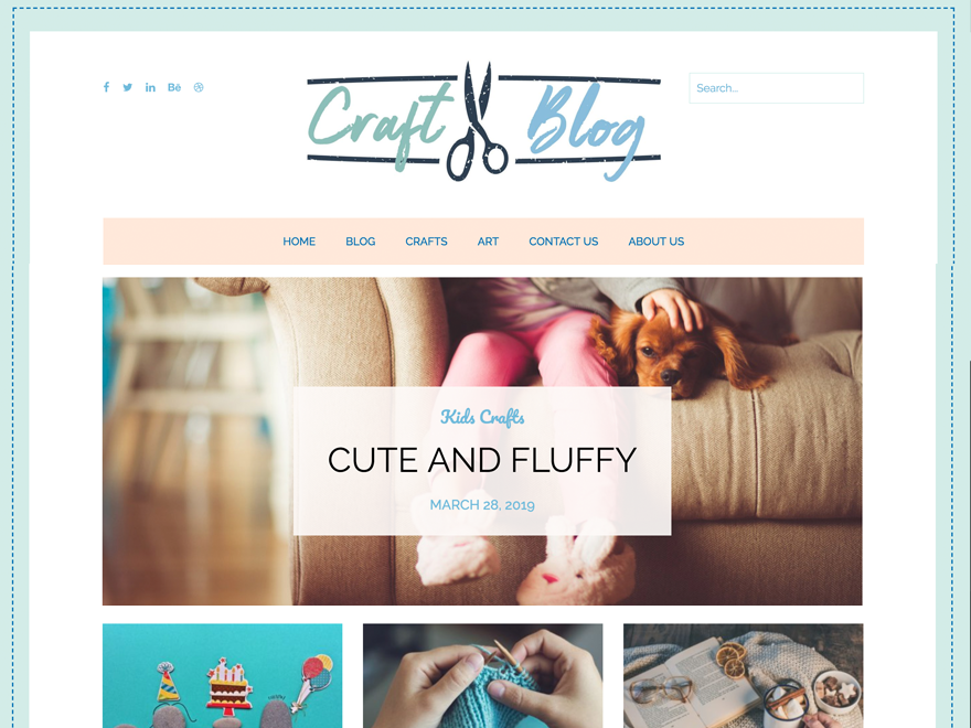Free Craft Blog WordPress Theme