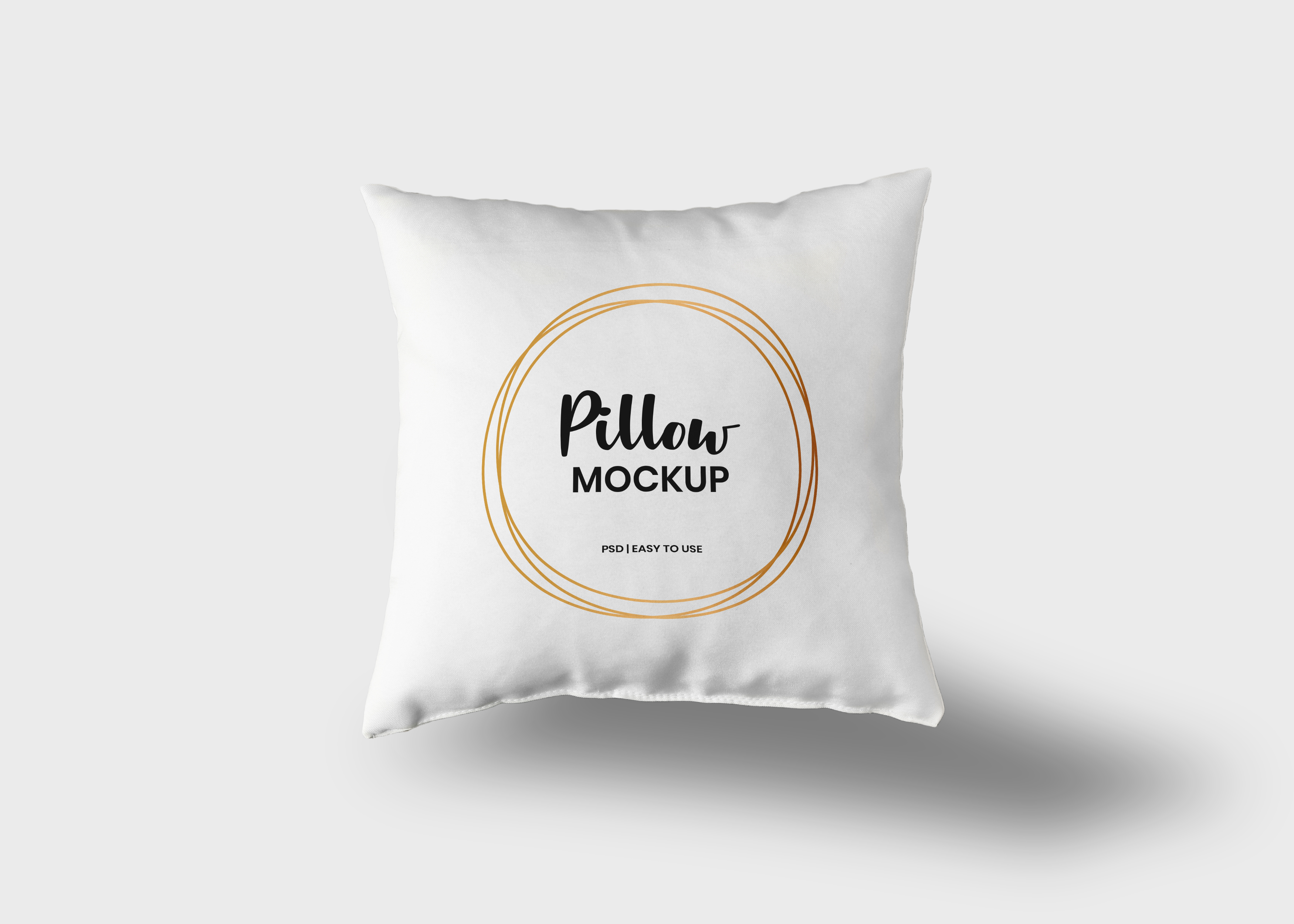 Realistic White Pillow Mockup