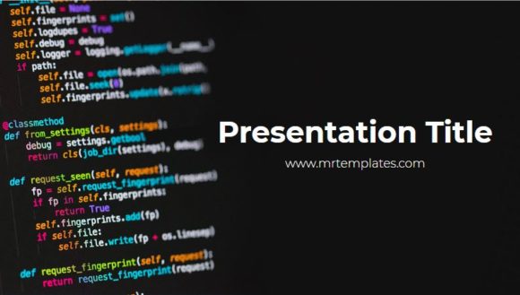 code presentation
