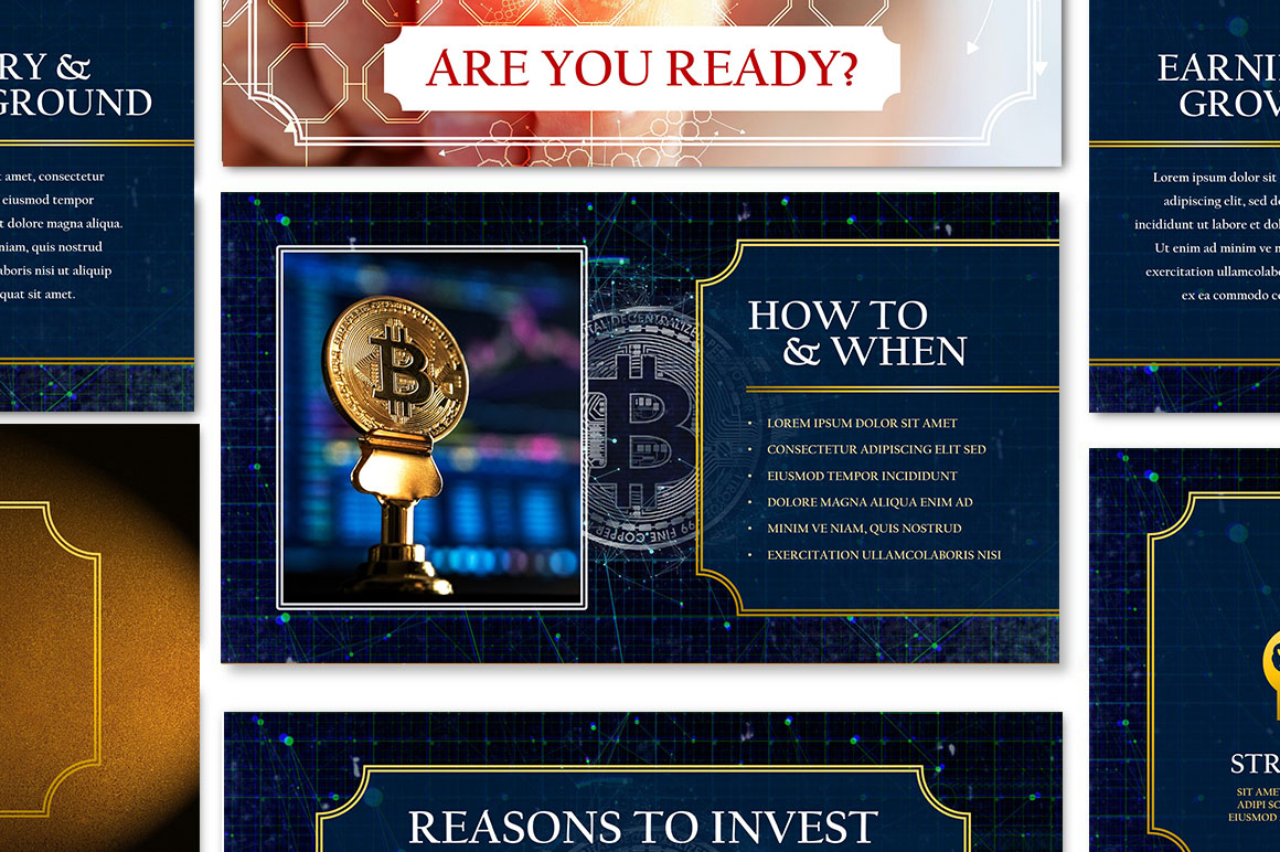 Bitcoin PowerPoint Template for Business Presentations