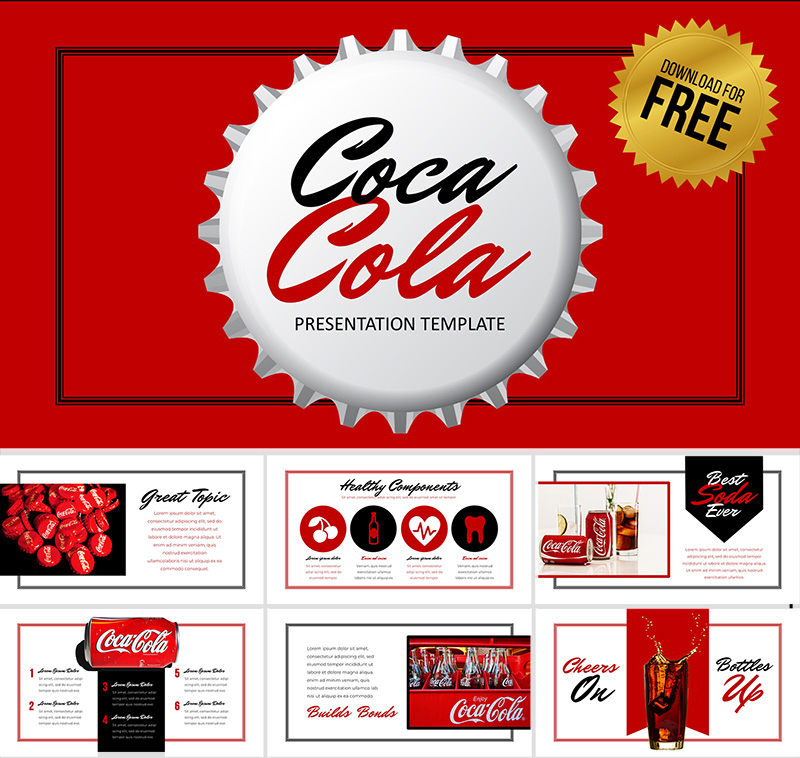 Coca-Cola PowerPoint Template for Professional Presentations