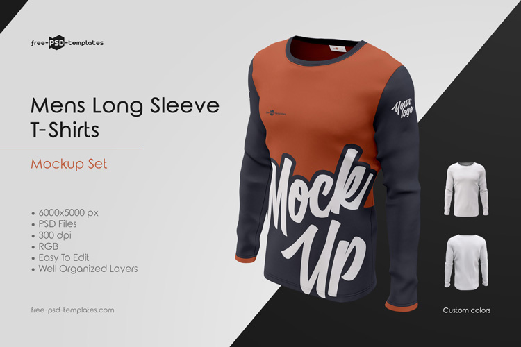 Long T Shirt Mockup The Complete - GraphicXtreme